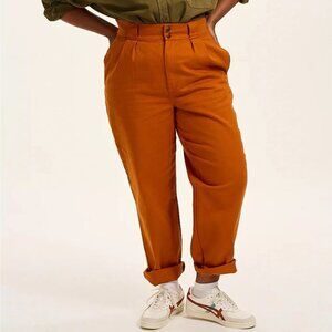 Lucy & Yak Addison Tapered Jean: Organic Twill - Autumn Maple US14